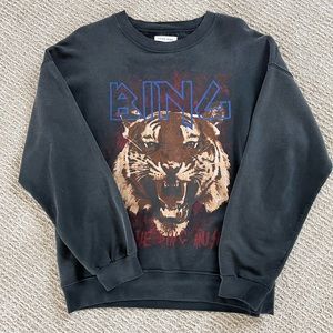 Anine Bing Tiger Sweatshirt - Size Medium